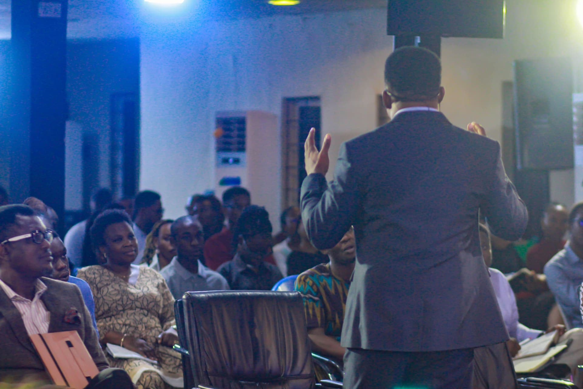 Congregation worshipping at NLWC Ikorodu during Sunday service